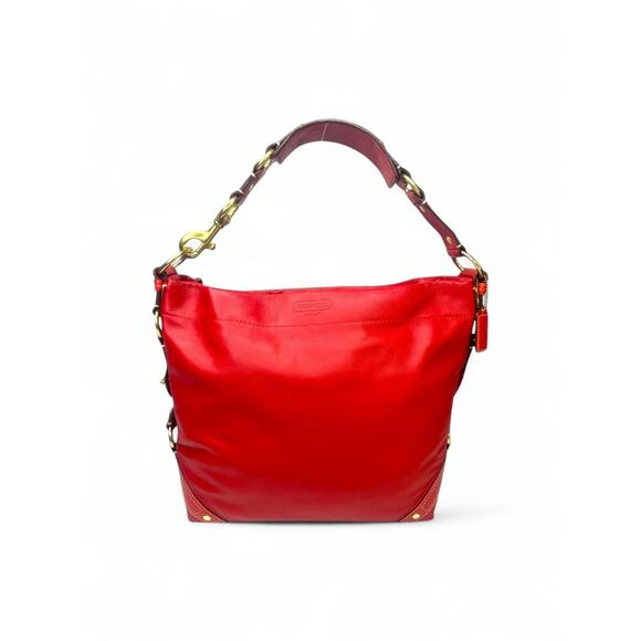 Coach Vintage Y2K Red leather Zoe Hobo Bag - Picture 1 of 12